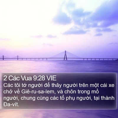 2 Các Vua 9:28 VIE Bible Verse Image