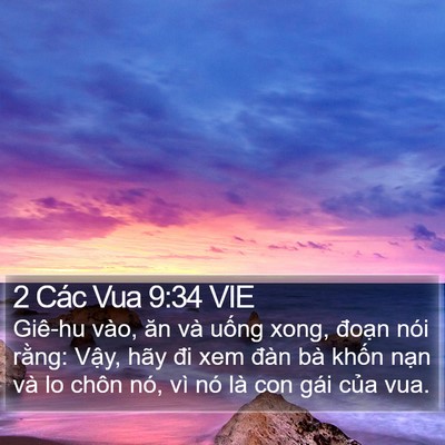 2 Các Vua 9:34 VIE Bible Verse Image