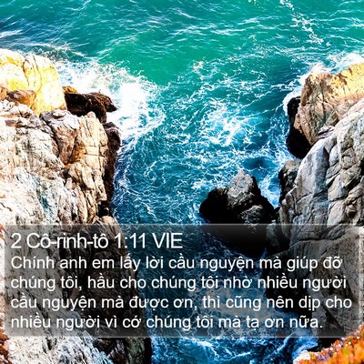 2 Cô-rinh-tô 1:11 VIE Bible Verse Image