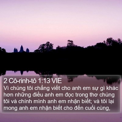 2 Cô-rinh-tô 1:13 VIE Bible Verse Image