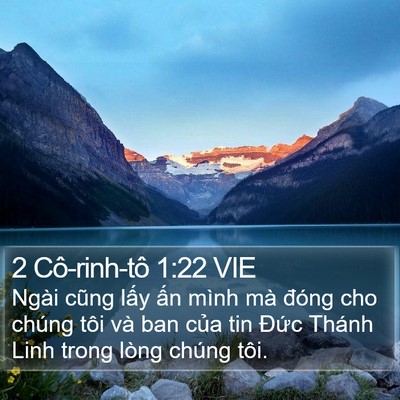 2 Cô-rinh-tô 1:22 VIE Bible Verse Image