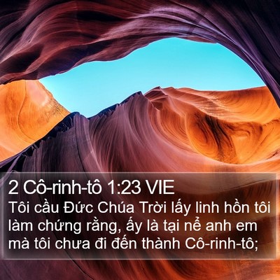 2 Cô-rinh-tô 1:23 VIE Bible Verse Image