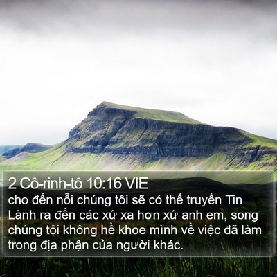 2 Cô-rinh-tô 10:16 VIE Bible Verse Image