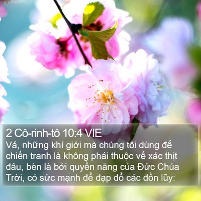 2 Cô-rinh-tô 10:4 VIE Bible Verse Image