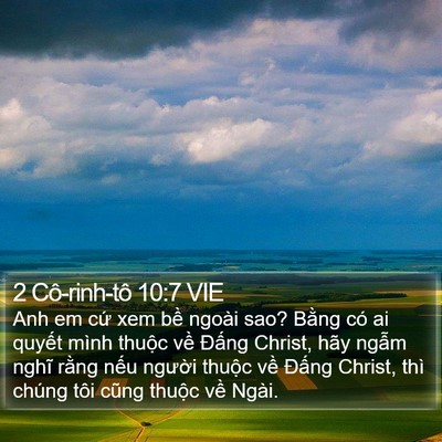 2 Cô-rinh-tô 10:7 VIE Bible Verse Image