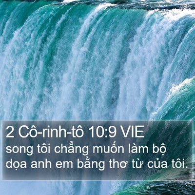 2 Cô-rinh-tô 10:9 VIE Bible Verse Image