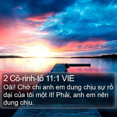 2 Cô-rinh-tô 11:1 VIE Bible Verse Image