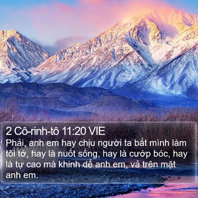 2 Cô-rinh-tô 11:20 VIE Bible Verse Image