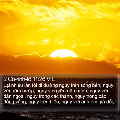 2 Cô-rinh-tô 11:26 VIE Bible Verse Image