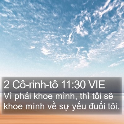 2 Cô-rinh-tô 11:30 VIE Bible Verse Image