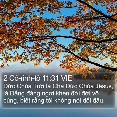 2 Cô-rinh-tô 11:31 VIE Bible Verse Image