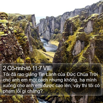 2 Cô-rinh-tô 11:7 VIE Bible Verse Image