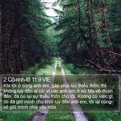 2 Cô-rinh-tô 11:9 VIE Bible Verse Image