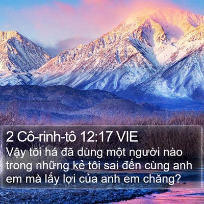 2 Cô-rinh-tô 12:17 VIE Bible Verse Image