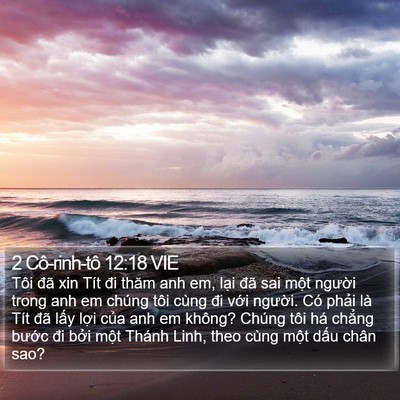 2 Cô-rinh-tô 12:18 VIE Bible Verse Image