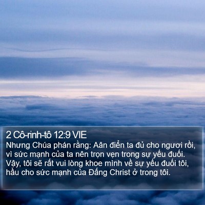 2 Cô-rinh-tô 12:9 VIE Bible Verse Image