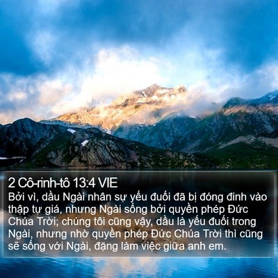2 Cô-rinh-tô 13:4 VIE Bible Verse Image
