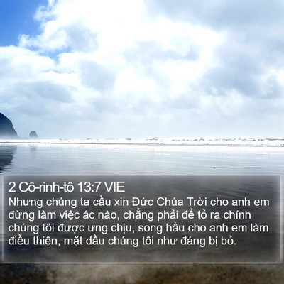 2 Cô-rinh-tô 13:7 VIE Bible Verse Image