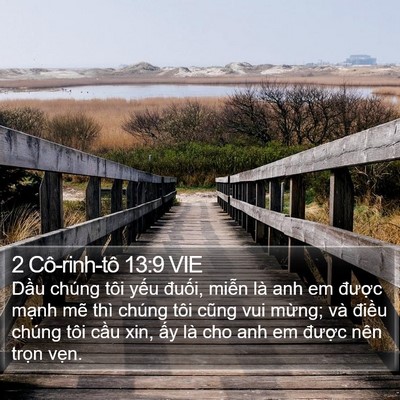 2 Cô-rinh-tô 13:9 VIE Bible Verse Image