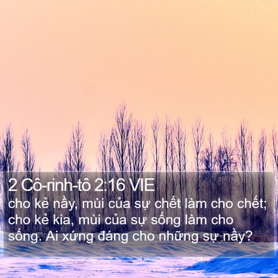 2 Cô-rinh-tô 2:16 VIE Bible Verse Image