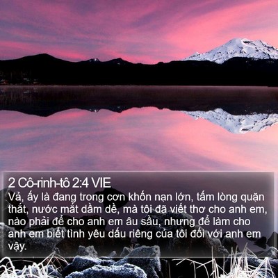 2 Cô-rinh-tô 2:4 VIE Bible Verse Image