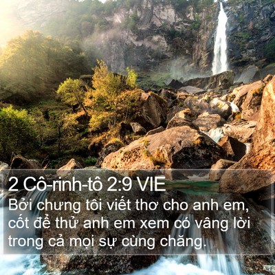 2 Cô-rinh-tô 2:9 VIE Bible Verse Image