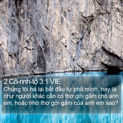 2 Cô-rinh-tô 3:1 VIE Bible Verse Image