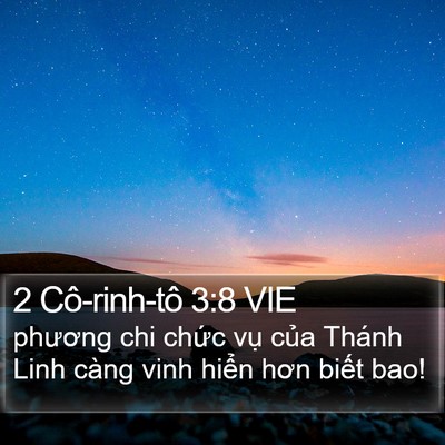 2 Cô-rinh-tô 3:8 VIE Bible Verse Image