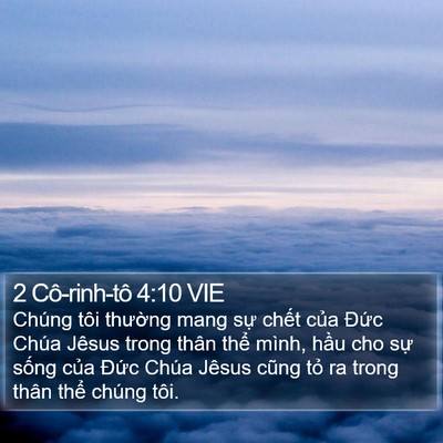 2 Cô-rinh-tô 4:10 VIE Bible Verse Image