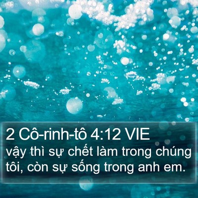 2 Cô-rinh-tô 4:12 VIE Bible Verse Image