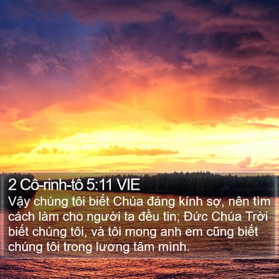 2 Cô-rinh-tô 5:11 VIE Bible Verse Image