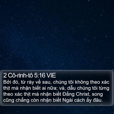 2 Cô-rinh-tô 5:16 VIE Bible Verse Image
