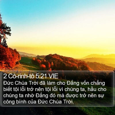 2 Cô-rinh-tô 5:21 VIE Bible Verse Image