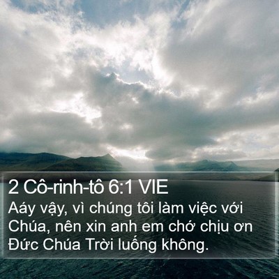 2 Cô-rinh-tô 6:1 VIE Bible Verse Image