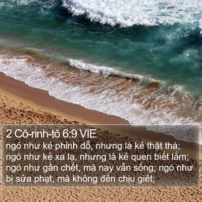 2 Cô-rinh-tô 6:9 VIE Bible Verse Image