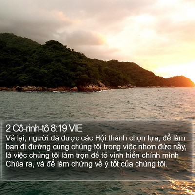 2 Cô-rinh-tô 8:19 VIE Bible Verse Image