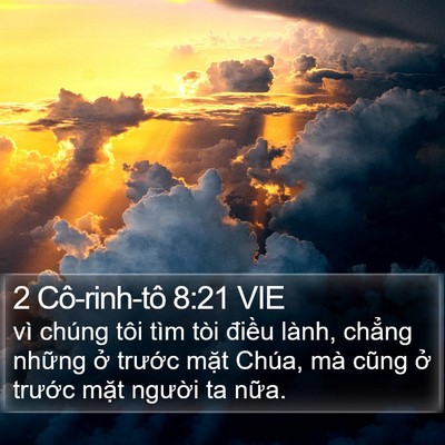 2 Cô-rinh-tô 8:21 VIE Bible Verse Image