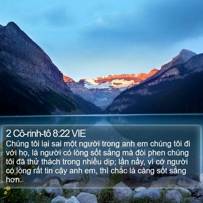 2 Cô-rinh-tô 8:22 VIE Bible Verse Image