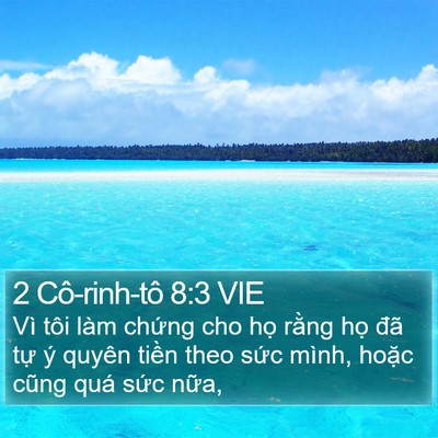 2 Cô-rinh-tô 8:3 VIE Bible Verse Image