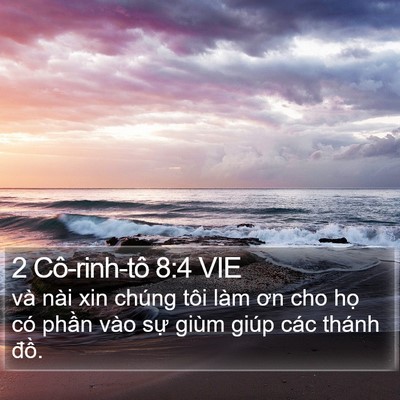 2 Cô-rinh-tô 8:4 VIE Bible Verse Image