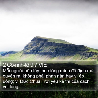 2 Cô-rinh-tô 9:7 VIE Bible Verse Image