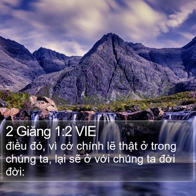 2 Giăng 1:2 VIE Bible Verse Image