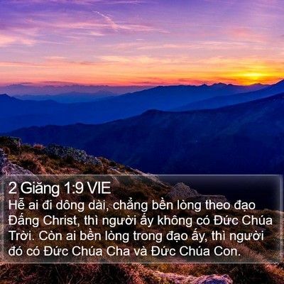 2 Giăng 1:9 VIE Bible Verse Image