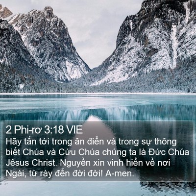 2 Phi-rơ 3:18 VIE Bible Verse Image