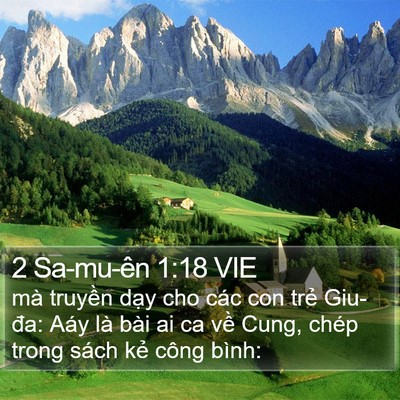 2 Sa-mu-ên 1:18 VIE Bible Verse Image
