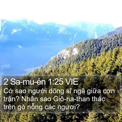 2 Sa-mu-ên 1:25 VIE Bible Verse Image