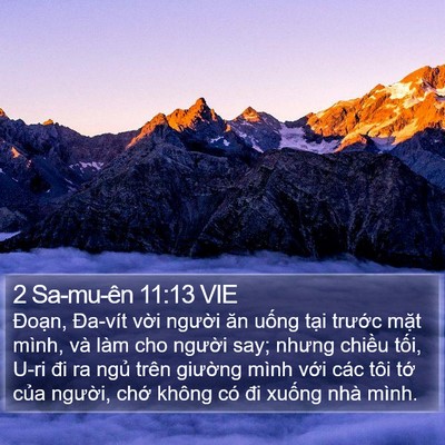 2 Sa-mu-ên 11:13 VIE Bible Verse Image