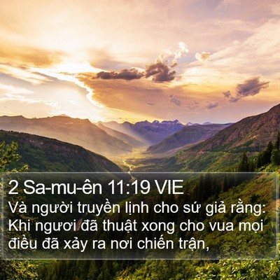 2 Sa-mu-ên 11:19 VIE Bible Verse Image