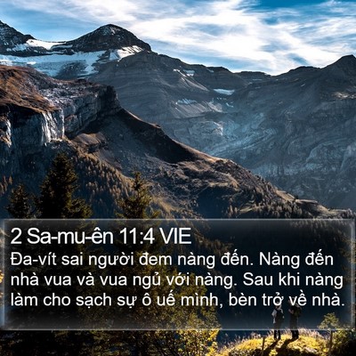 2 Sa-mu-ên 11:4 VIE Bible Verse Image