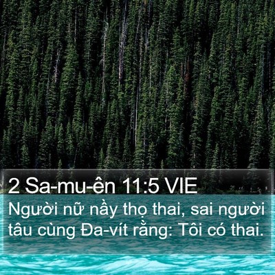 2 Sa-mu-ên 11:5 VIE Bible Verse Image